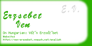 erzsebet ven business card